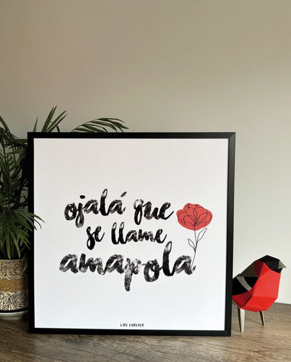 Lámina Amapola – Live Forever ®