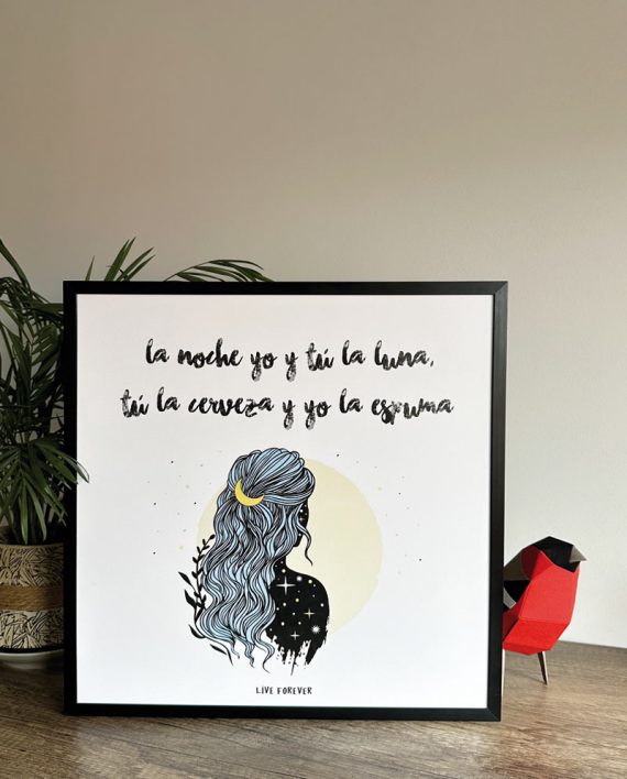 Lámina Noche y Luna – Live Forever ®
