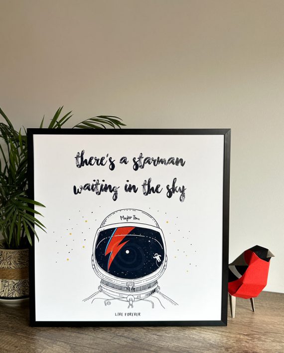 Lámina Starman – Lámina David Bowie – Live Forever ®