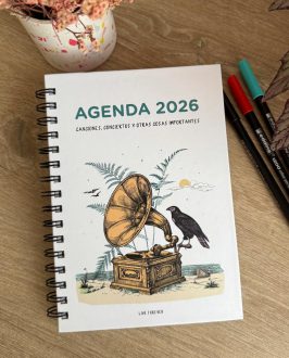AGENDA 2026 - AGENDA MUSICAL - AGENDA ILUSTRADA - Live Forever ®