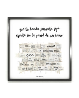 Lámina Banda Favorita - Live Forever ®