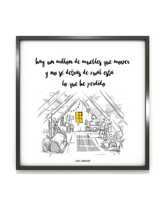 Lámina Caída Libre - Live Forever ®