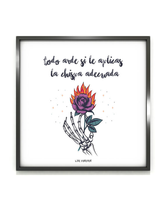 Lámina Chispa Adecuada - Live Forever ®