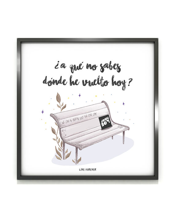 Lámina Gritar - Live Forever ®