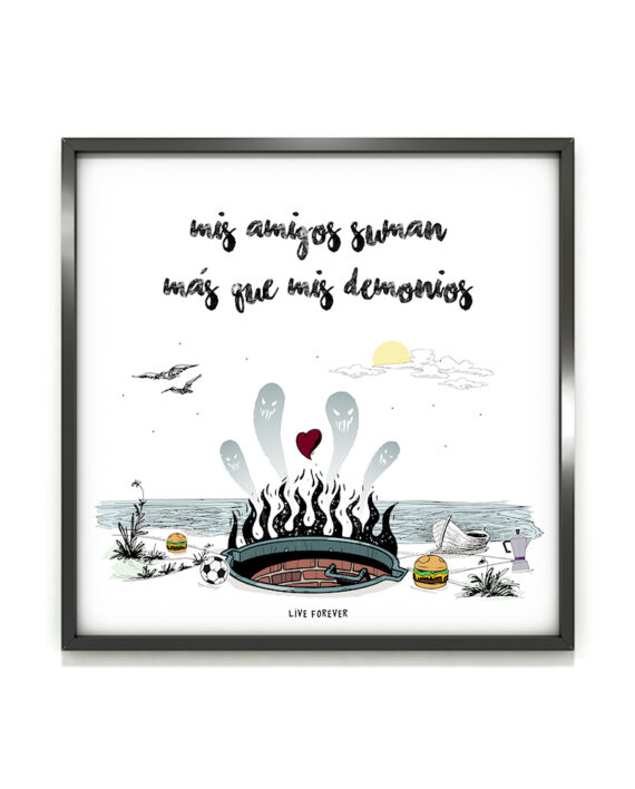 Lámina Hamburguesas - Live Forever ®
