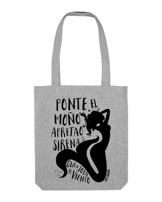 Tote Bag Sirena - Tote Bag de algodón orgánico - Live Forever ®