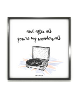 Lámina Wonderwall - Live Forever ®