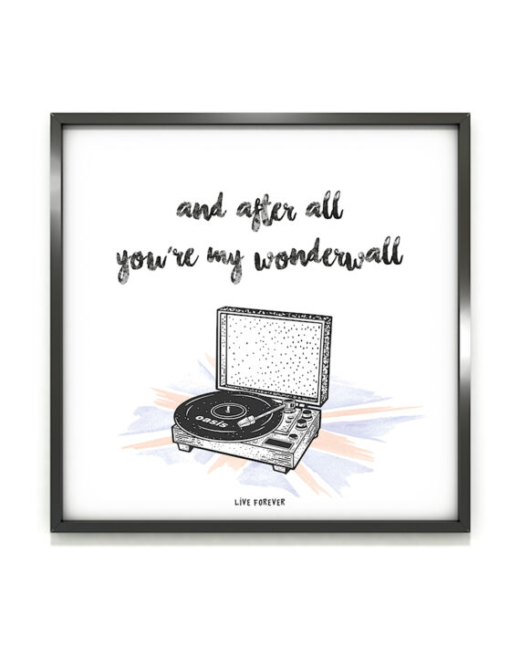 Lámina Wonderwall - Live Forever ®