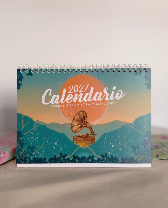 CALENDARIO 2027 - CALENDARIO MUSICAL - CALENDARIO ILUSTRADO - Live Forever ®