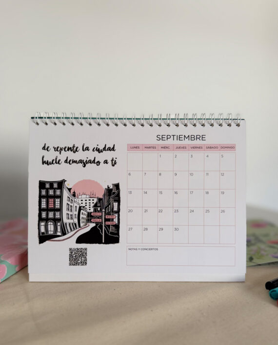CALENDARIO 2027 – CALENDARIO MUSICAL – CALENDARIO ILUSTRADO – Live Forever ®