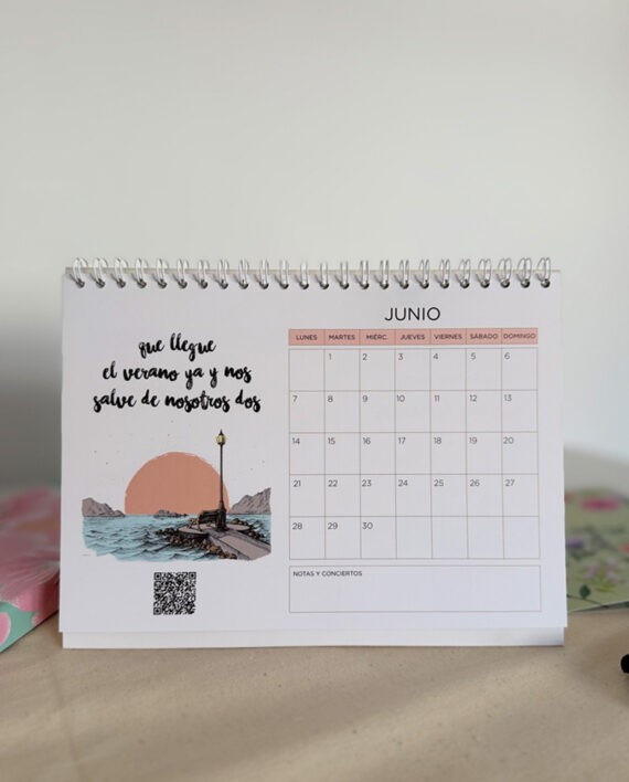 CALENDARIO 2027 – CALENDARIO MUSICAL – CALENDARIO ILUSTRADO – Live Forever ®